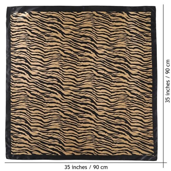 2 piece silky scarf set main image 5